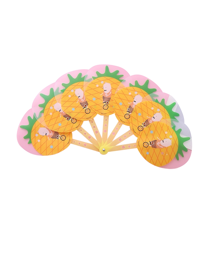 Quạt giấy cán nhựa QG-05